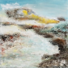 o.T., Öl, Pigment auf Leinwand, 110 x 110 cm, 2020