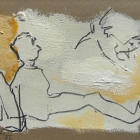 o.T.; Acryl, Bleistift auf Pappe; 20 x 30 cm; 2007