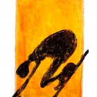 Sifahrer, Monotypie (Asphaltlack), 50 x 70 cm, 2009