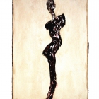 Torso, Monotypie (Asphaltlack), 50 x 70 cm, 2009