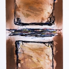o.T.; Öl, Acryl, Kreide auf Papier; 70 x 50 cm; 2013