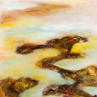 o.T.; Öl, Pigment auf Leinwand; 120 x 70 cm; 2015