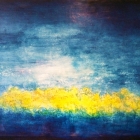 o.T., Öl, Pigment auf Leinwand; 140 x 160cm, 1999