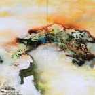 o.T. (Diptychon), Öl, Pigment auf Leinwand, 100 x 140 cm, 2019
