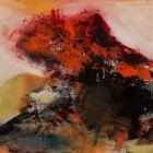 o.T., Öl, Pigment auf Leinwand, 70 x 100 cm, 2017