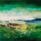 o.T., Öl, Pigment auf Leinwand, 90 x 130 cm, 2004