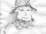 Frau mit Hut