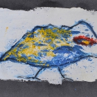 Vögel; Acryl, Bleistift auf Karton; 15 x 30 cm; 2007